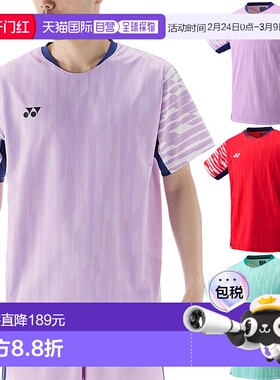 日本直邮YONEX 男女士比赛服网球和羽毛球服短袖 T恤YONEX 10644