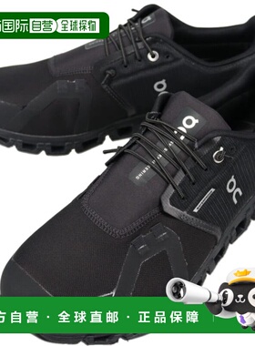 日本直邮On 男士 Cloud 6 防水运动鞋Cloud 6 WP黑色/黑色3MF1006