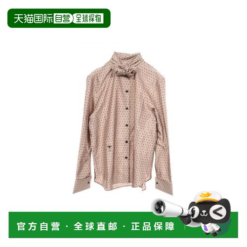 日本直邮中古二奢Dior迪奥女A级95新blouse女士衬衫丝绸上衣灰色