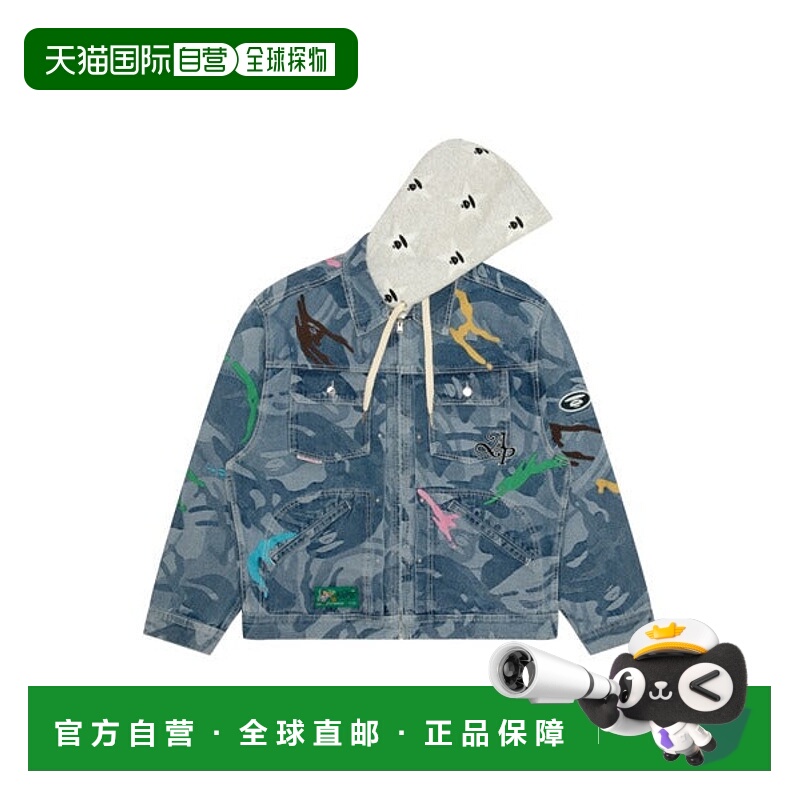 日本直邮A BATHING APE AAPE 可拆卸牛仔连帽夹克 [91057899]