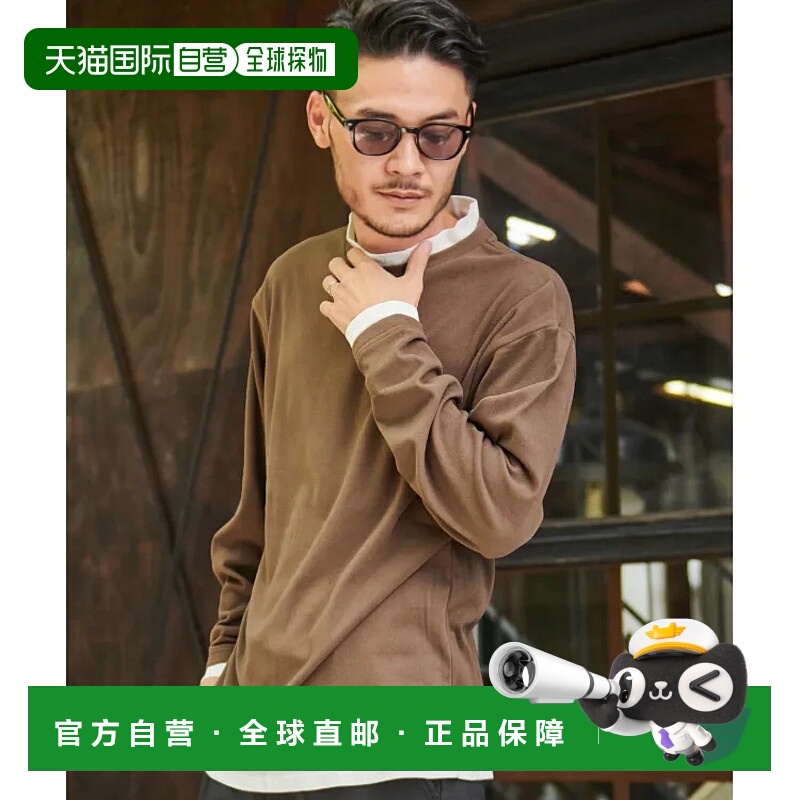 1h可退 日本直邮SILVER BULLET 男女同款桃皮绒高领假两件长袖T恤