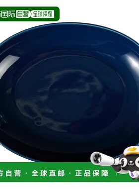 【日本直邮】Saikaitoki西海陶器 餐盘波佐见烧深蓝 约27cm 13241