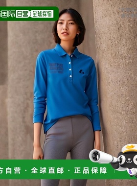 日本直邮LUCENT 女式长袖 Polo 衫蓝色网球 XLP4927 女式