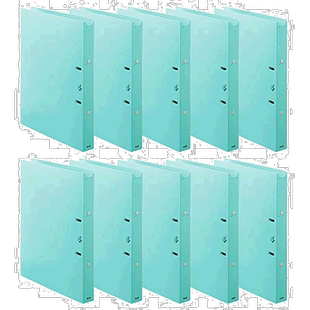 【日本直邮】普乐士看护用2孔活页夹 A4背厚 用者病例用 蓝980881