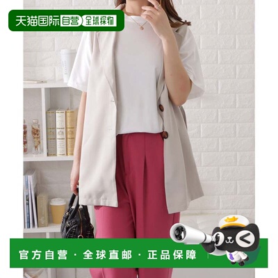 日本直邮Lace Ladies T恤 U领 宽松 白色