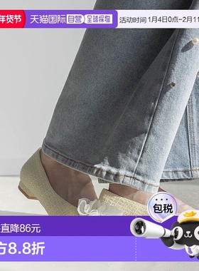 日本直邮RANDA 3E 2WAY 褶边平底女鞋 RA041BW016169 黑色单鞋