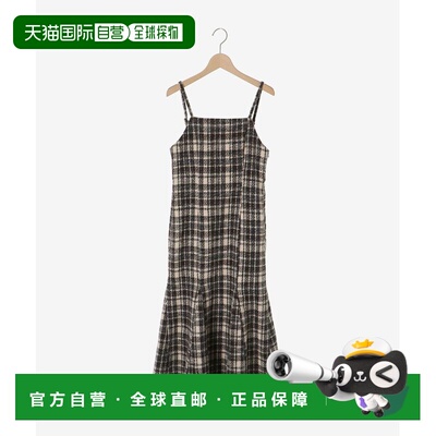 1h可退 日本直邮MAJESTIC LEGON 女士 格纹美人鱼吊带连衣裙 1957