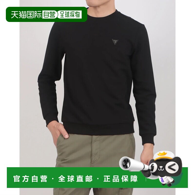 日本直邮盖斯 GUESS 中性长袖卫衣 黑色