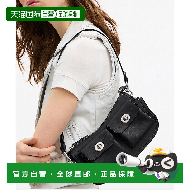 日本直邮COACH 蔻驰 女士 双旋扣韦伯利肩背包 CD【付后1h可退】