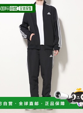 日本直邮阿迪达斯男士训练服3SWV运动套装IC6750码（黑色/黑色）