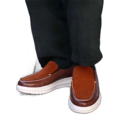 【日本直邮】MODELLO　男士　休闲鞋真皮乐福鞋一脚蹬