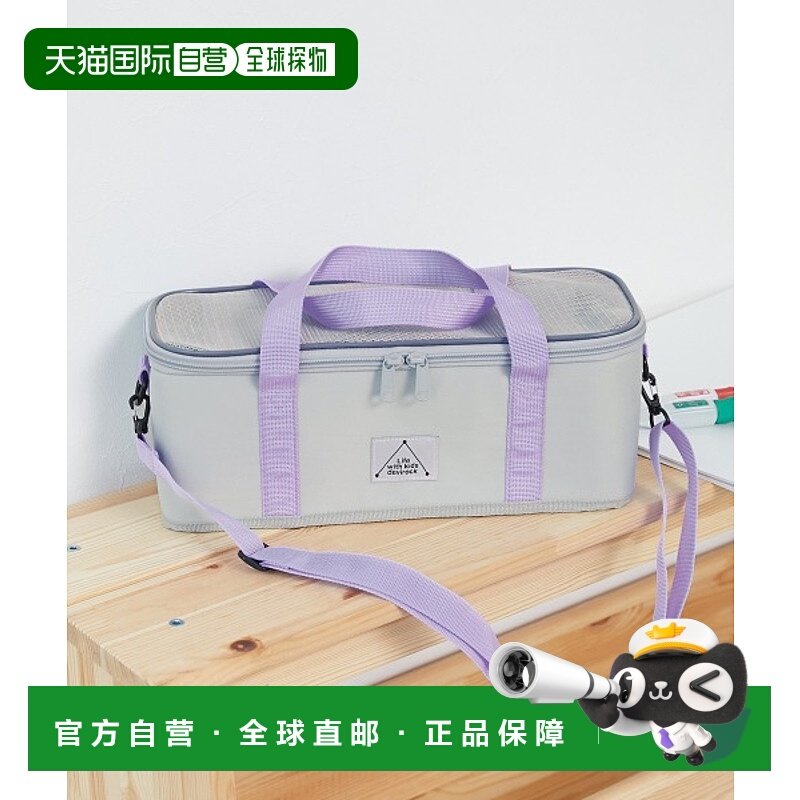 1h可退 日本直邮devirock儿童 绘画风双色托特袋 透气网眼拼接 可