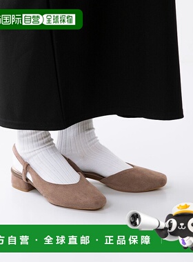 日本直邮Menue 3cm跟后带高跟鞋 ME8623BW02364 黑色单鞋