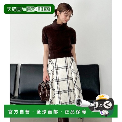 1h可退 日本直邮SNIDEL 女装 可回收立体感罗纹中长半身裙 侧边剪