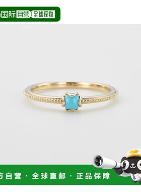 日本直邮日潮 agete 阿卡朵 ＜12月生日石＞K10绿松石尾戒爆款