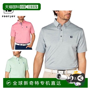 高尔 男士 混色印花短袖 纽扣 日本直邮FootJoy S25 衫 Polo S17