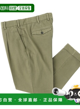 日本直邮PT TORINO 男士绿色棉质休闲裤Cortzaz40fwdPU37G492EDGE