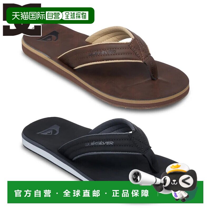 日本直邮DC SHOES EQYL100060 男士素食牛巴革凉鞋 简约成型中底