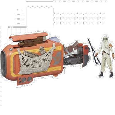 星球大战DX Small Vehicle Ray Speeder 人偶多美多美卡