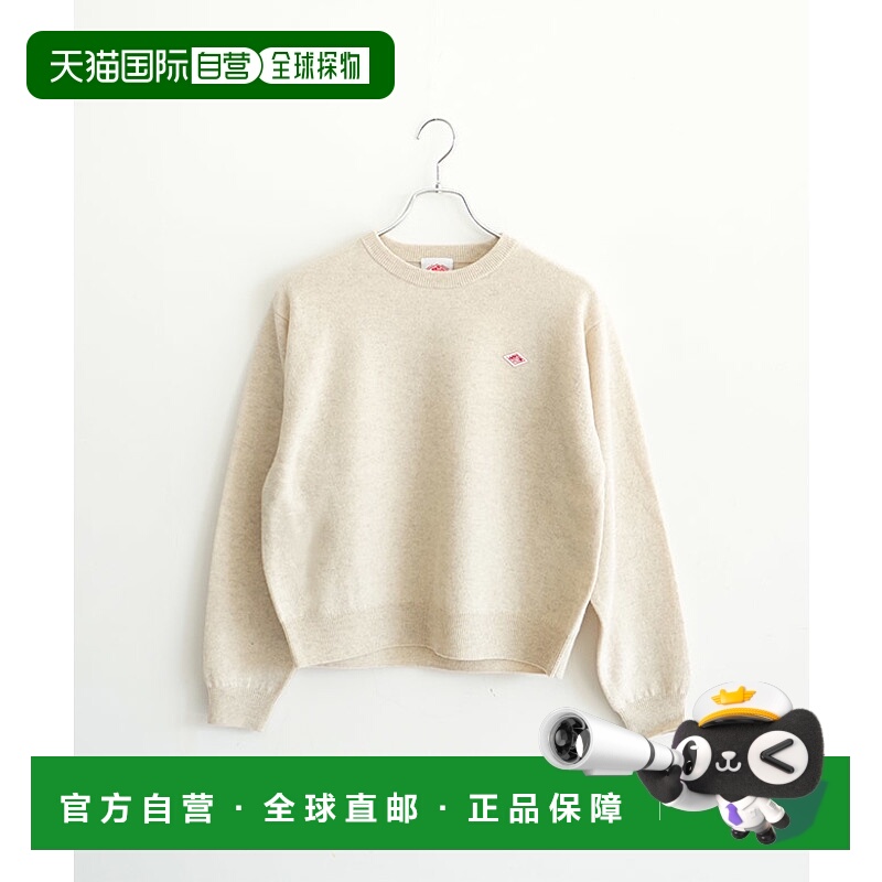 日本直邮DANTON LMW CREW NEC PO L/S 女士羊毛圆领套头针织上衣