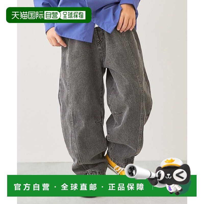 1h可退 日本直邮devirock 儿童月牙曲线牛仔裤 1UBT19095