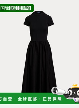 日本直邮POLO RALPH LAUREN 棉短袖连衣裙 [WMPODRSNFA20958 001]