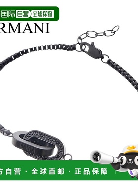 日本直邮Emporio Armani 手链 男士配饰 黑色 EGS2929001 流行推