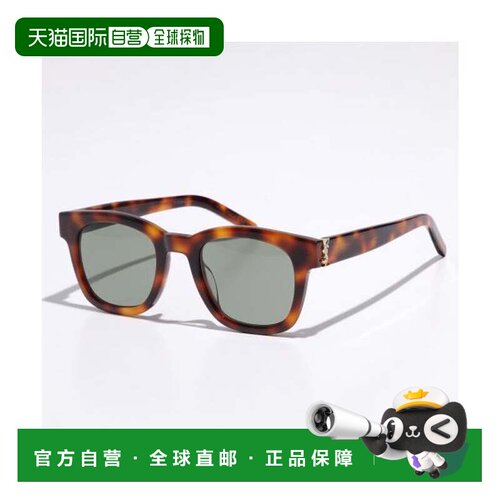 日本直邮SAINT LAURENT 圣罗兰太阳镜 SL M124 威灵顿型 哈瓦那绿