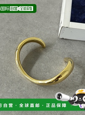 1h可退 日本直邮Loungedress 男女通用金属光泽简约粗线条手镯 LD