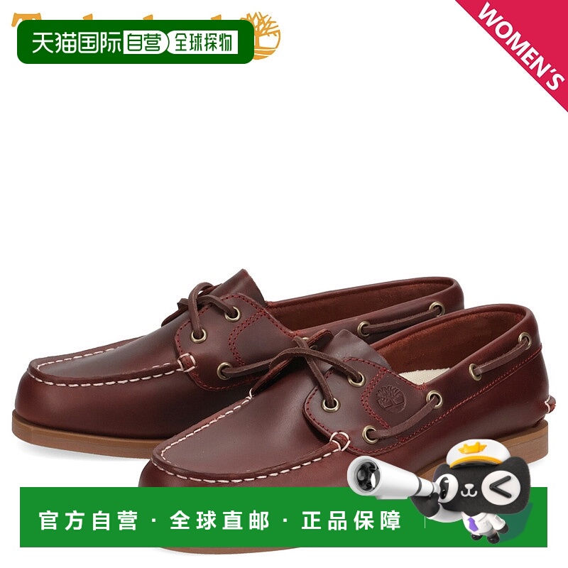 日本直邮Timberland 女款 2 EYE CLASSIC BOAT 酒红色甲板鞋 A2Q9