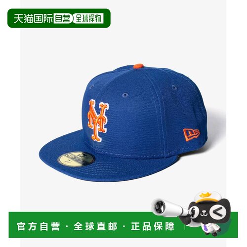 日本直邮NEW ERA 59 FIFTY 59 Fifty 纽约大都会队 MLB 黑色正品