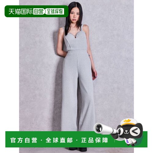 日本直邮GYDA 女装 交叉绑带罗纹连体衣 0726403003