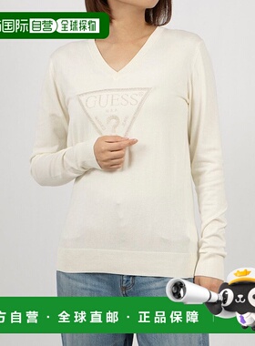 日本直邮Guess MIRIAM Triangle Logo Vn Ls 毛衣 [GU1432EW03215