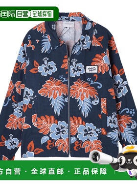 日本直邮Maison Kitsune 男士蓝色拉链夹克 (mm02120ww4016 o492)