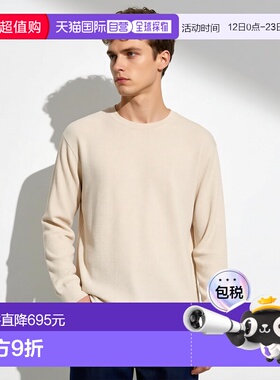 1h可退 日本直邮COMOLI 男装 棉90%长袖T恤 宽松版型半高领设计 1