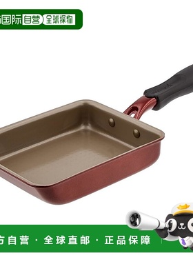 【日本直邮】Doshisha 玉子烧锅13x18cm IH对应 酒红色EAFP13RD