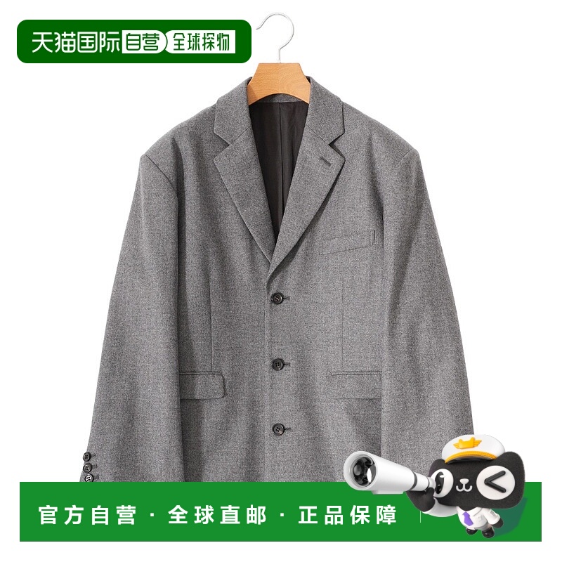 1h可退 日本直邮JUN MIKAMI 女士羊毛混纺法兰绒外套 24AW1J