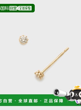 1h可退 日本直邮NOJESS K10女士钻石耳钉(0.03ct) 30244112086