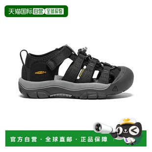 日本直邮KEEN Newport H2 防滑耐磨 低帮 儿童凉鞋 黑色 中童新款