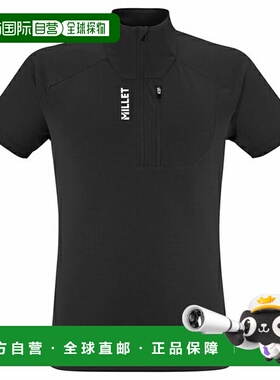 日本直邮MILLET Kamet 拉链短袖T恤MIV10455-N0247男士内搭