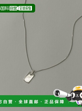 1h可退 日本直邮SMELLY 男士简约不锈钢吊坠项链 SMA41PF004配饰