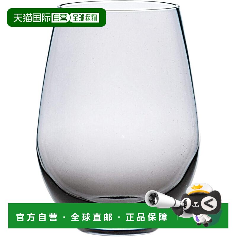 【日本直邮】TOYO SASAKI GLASS东洋佐佐木椭圆玻璃杯黑灰360ml