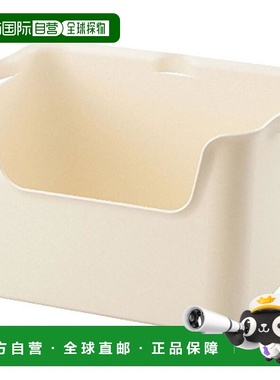 【日本直邮】sanka squ+收纳盒386×258×251mm白色L Kh-LBR