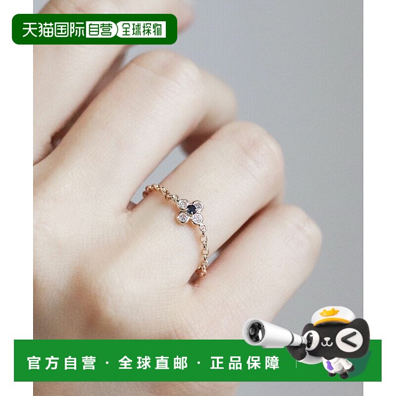 1h可退 日本直邮cui-cui 男女同款 K10黄金花卉链条戒指 75665901