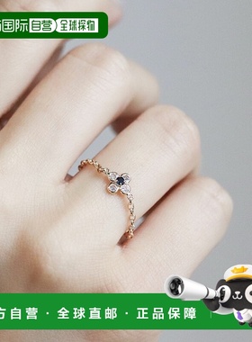 1h可退 日本直邮cui-cui 男女同款 K10黄金花卉链条戒指 75665901