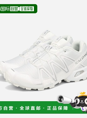 日本直邮SALOMON SPEEDCROSS 3 男士低帮运动鞋 白色/FTW 银色/白