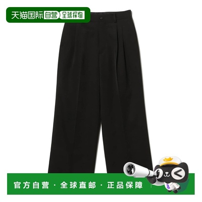 1h可退 日本直邮ssstein 男装 宽松版型 高密度羊毛风格斜纹长裤