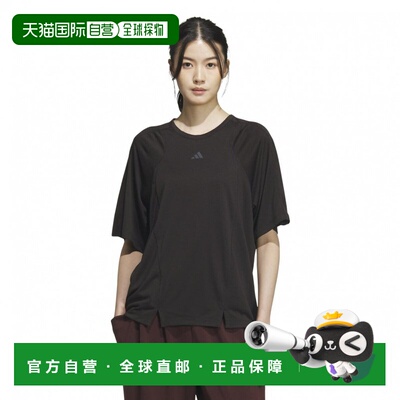 日本直邮adidas 女士机能半袖T恤 宽松版型 [KA0901 KA0903] 运动