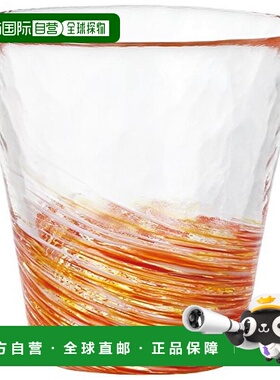 【日本直邮】ADERIA12色津轻玻璃杯红色260ml1只装日本制 F-71447