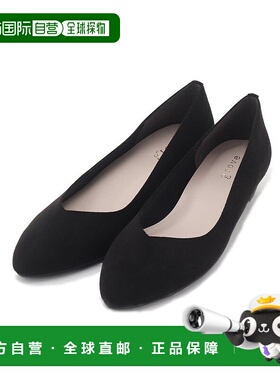 日本直邮grove 防水加工柔软低跟浅口单鞋 GR1241BW35085 黑色